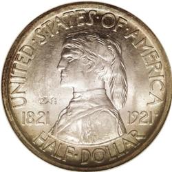 	1921 50C Missouri 2x4 MS65 NGC. Sunset-golden and sky- 1921