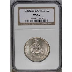 	1938 50C New Rochelle MS66 NGC. A lovely melange of ic 1938