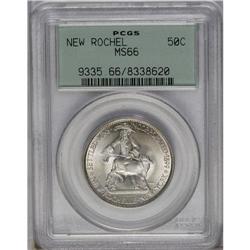 	1938 50C New Rochelle MS66 PCGS. The strike is sharp f 1938
