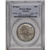 Image 1 : 	1934-D 50C Oregon MS66 PCGS. Mottled olive shadings in 1934-D