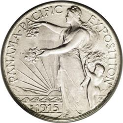 	1915-S 50C Panama-Pacific MS66 PCGS. Basically untoned 1915-S