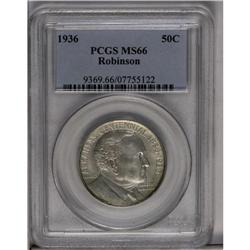 	1936 50C Robinson MS66 PCGS. Lovely pearlescent surfac 1936