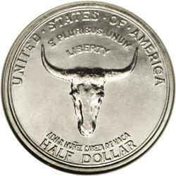 	1935 50C Spanish Trail MS66 NGC. Remarkably smooth sur 1935