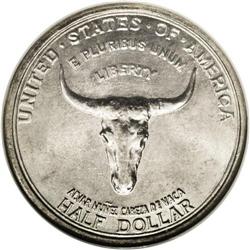 	1935 50C Spanish Trail MS66 NGC. A lovely, faintly ton 1935