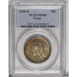 	1936-D 50C Texas MS66 PCGS. One of the most compelling 1936-D