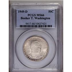 	1949-D 50C Booker T. Washington MS66 PCGS. This is a l 1949-D