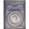 Image 3 : 	1949-D 50C Booker T. Washington MS67 PCGS. The silver- 1949-D