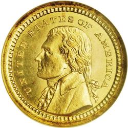 	1903 G$1 Louisiana Purchase/Jefferson MS66 NGC. Bright 1903