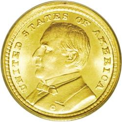 	1903 G$1 Louisiana Purchase/McKinley MS65 PCGS. A full 1903