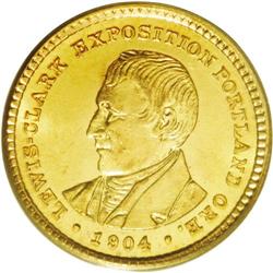 	1904 G$1 Lewis and Clark MS64 PCGS. A couple of very f 1904