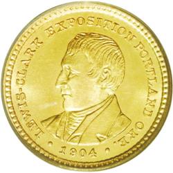 	1904 G$1 Lewis and Clark MS66 PCGS. Meriwether Lewis a 1904