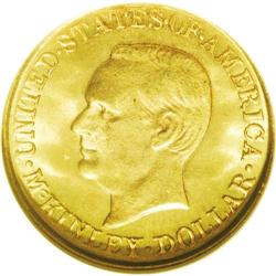 	1917 G$1 McKinley MS65 NGC. The bright pink-gold and g 1917