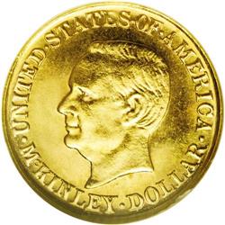 	1917 G$1 McKinley MS65 NGC. Shimmering mint frost and 1917