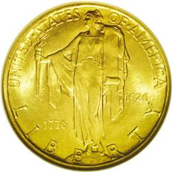 	1926 $2 1/2 Sesquicentennial MS65 NGC. Lustrous and we 1926