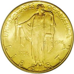 	1926 $2 1/2 Sesquicentennial MS65 PCGS. Both sides of 1926