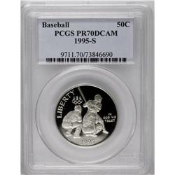 	1995-S 50C Olympic/Baseball Half Dollar PR70 Deep Came 1995-S