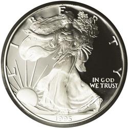 	1995-W S$1 Silver Eagle PR68 Deep Cameo PCGS. Only 30, 1995-W