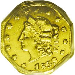 	1853 50C Peacock Reverse 50 Cents, BG-302, Low R.4, MS 1853