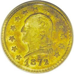 	1872 25C Washington Round 25 Cents, BG-818, Low R.4, M 1872
