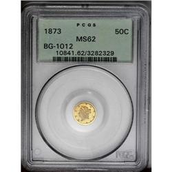 	1873 50C Liberty Round 50 Cents, BG-1012, High R.5, MS 1873