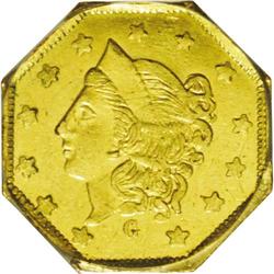 	1870 $1 Liberty Octagonal 1 Dollar, BG-1107, R.5, MS63 1870