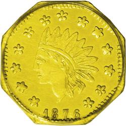 	1876 $1 Indian Octagonal 1 Dollar, BG-1116, High R.6, 1876