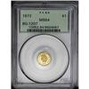 Image 3 : 	1872 $1 Indian Round 1 Dollar, BG-1207, R.4, MS64 PCGS 1872