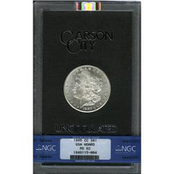 	1885-CC S$1 MS62 NGC. This low mintage CC-mint dollar 1885-CC