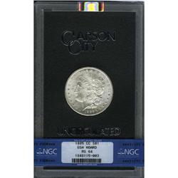 	1885-CC S$1 MS64 NGC. A pinpoint-sharp and lustrous be 1885-CC