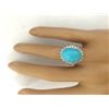 Image 5 : 8.54 CTW Natural Turquoise 14K Solid Rose Gold Diamond Ring