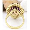 Image 3 : 10.99 CTW Natural Amethyst 18K Solid Yellow Gold Diamond Ring