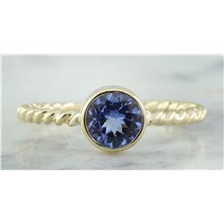 1.00 CTW Tanzanite 14K Yellow Gold Ring