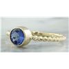 Image 2 : 1.00 CTW Tanzanite 14K Yellow Gold Ring