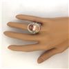 Image 6 : 14.10 CTW Natural Morganite 14K Solid White Gold Diamond Ring