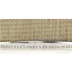 2.25 CTW Natural Diamond Bracelet In 18K Solid White Gold