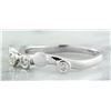 Image 2 : 0.20 CTW 18K White Gold Diamond Ring
