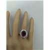Image 5 : 5.98 CTW Rubelite 18K White Gold Diamond Ring