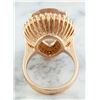 Image 3 : 14.42 CTW Morganite 18K Rose Gold Diamond Ring