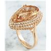 Image 4 : 14.42 CTW Morganite 18K Rose Gold Diamond Ring