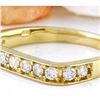 Image 2 : 0.50 CTW Natural Diamond 18K Solid Yellow Gold Ring