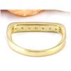 Image 3 : 0.50 CTW Natural Diamond 18K Solid Yellow Gold Ring
