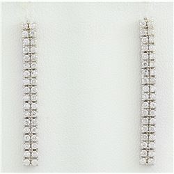 0.80 CTW Diamond 14K White Gold Earrings