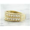 Image 2 : 0.66 CTW Two Row Diamond 18K Yellow Gold Ring