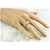 Image 5 : 0.66 CTW Two Row Diamond 18K Yellow Gold Ring
