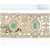 Image 3 : 7.63 CTW Natural Emerald 18K Solid Yellow Gold Diamond Bracelet