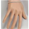 Image 3 : 4.20CTW Natural Diamond Bracelet In 14K Solid White Gold