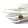 Image 4 : 11.41CTW Natural Mandarin Garnet And Diamond Ring In18K White Gold