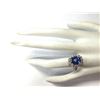 Image 4 : 4.68 CTW Natural Blue Tanzanite And Diamond Ring 18K Solid White Gold