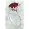 Image 5 : 3.44 CTW Ruby 14K White Gold Diamond Ring