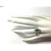 Image 4 : 2.36 CTW Natural Emerald And Diamond Ring 18K Solid White Gold